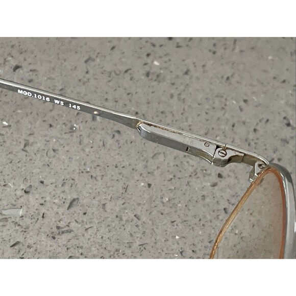 Viva Mod.1016 WS Eyeglasses Frames ONLY Silver Aviator Full Rim Frame 58-17-145 - Picture 8 of 14